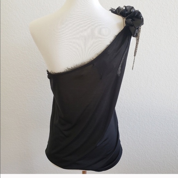 ALICE & Olivia one shoulder embellished top - Picture 4 of 9